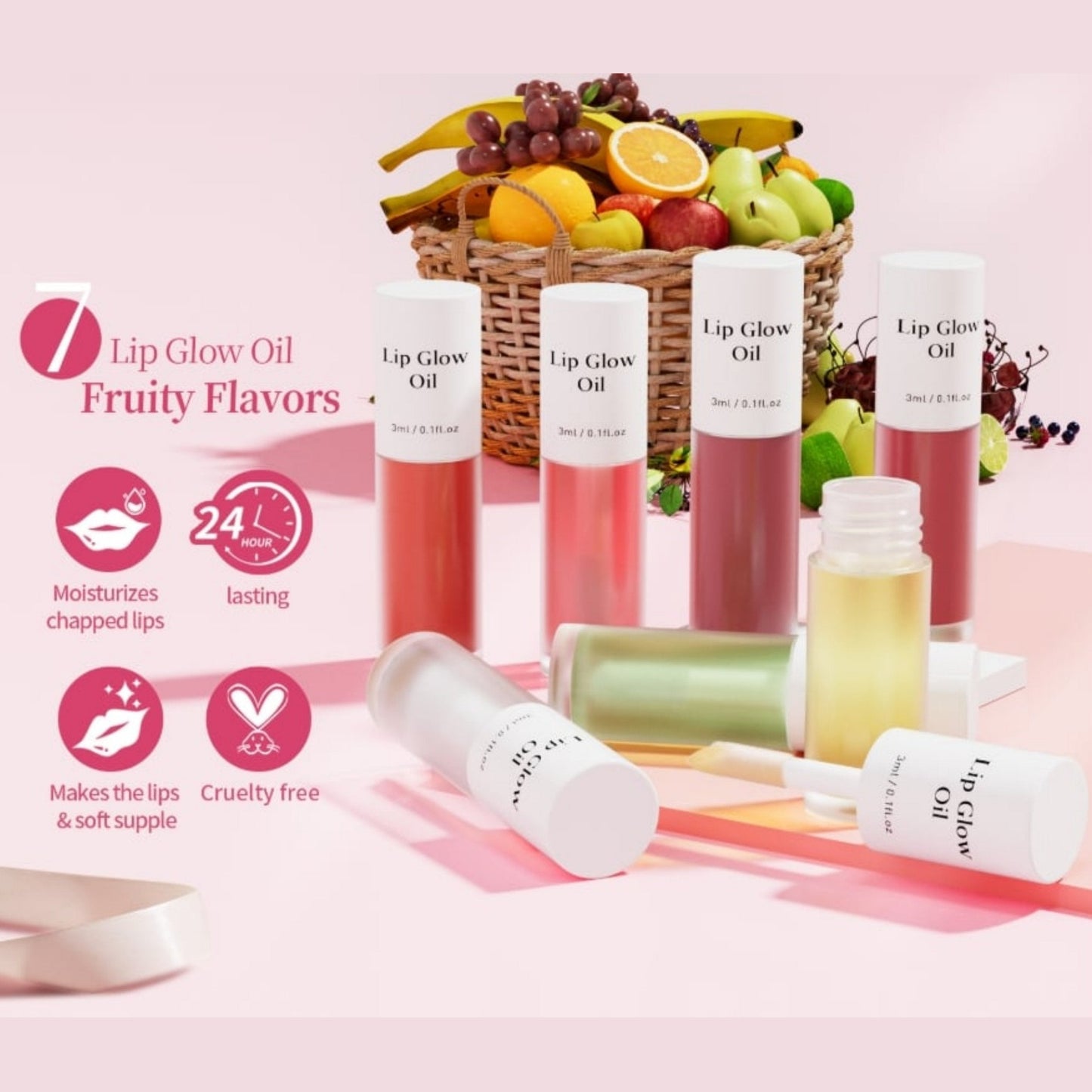 💋 Hanki täydellinen pout✨ Tinted Lip Glow Oil - Sävytetty huulten hehkuöljy - reheville, kosteutetuille huulille, joilla on luonnollinen hehku! 💖