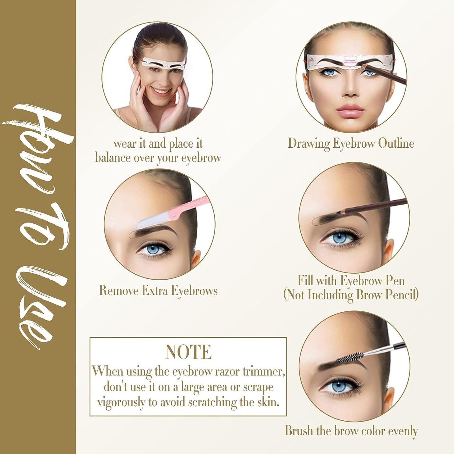 🔥2025 kuuma myynti✨Uudelleenkäytettävä kulmakarvojen muotoilukynä Shaper Kit (12-osainen)