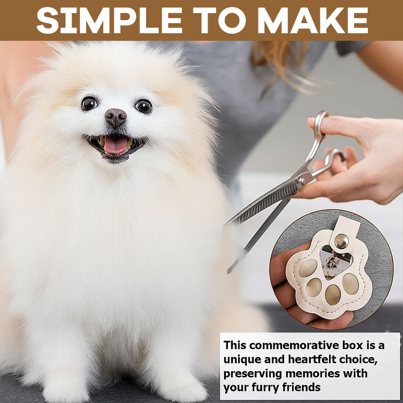 🔥🐾 Ajaton matkamuisto - tassukuvioinen nahkainen avaimenperä