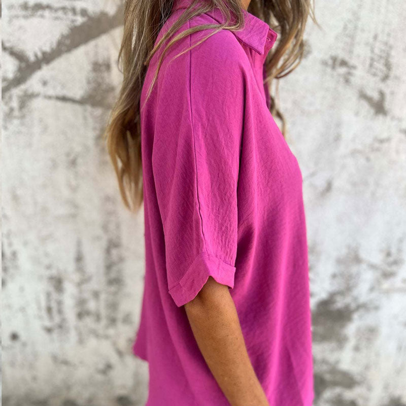 🌸Kevään erikoisuudet💐 Naisten rento yksivärinen löysä paita