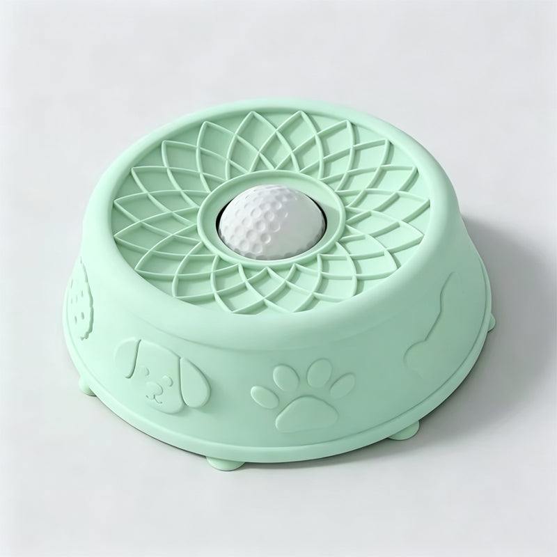 🐾🥣 Pet Yogurt Licking Bowl with Rolling Ball Design