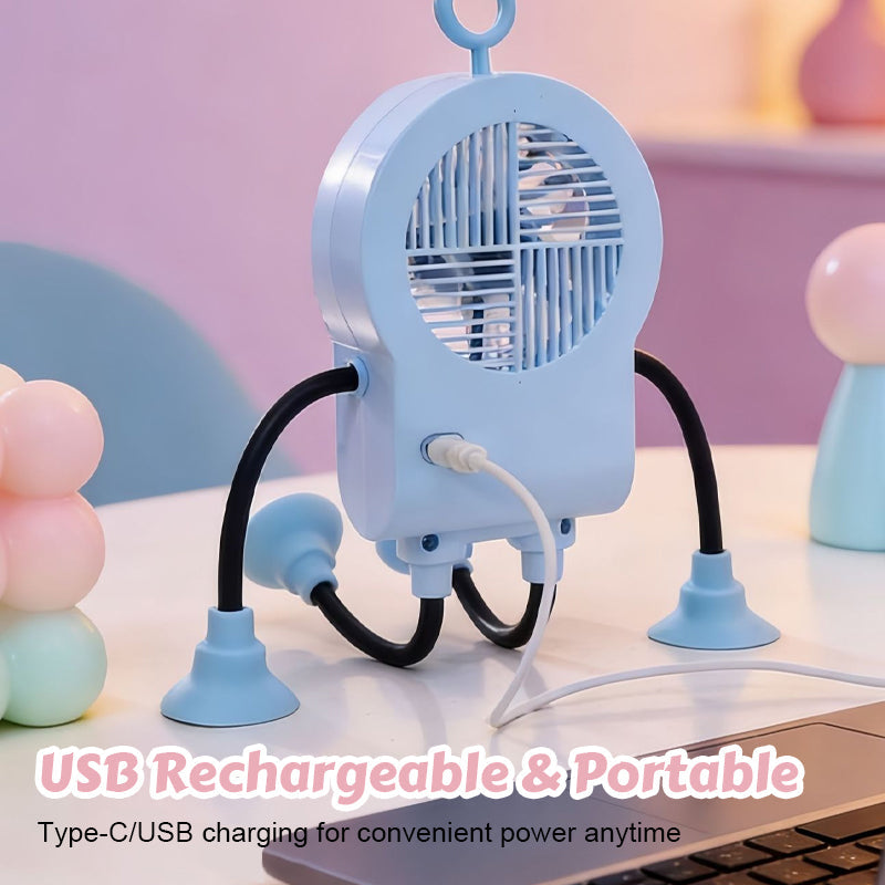 🤖 Robot Fan - Cool breeze meets playful design. Stay cool in style.