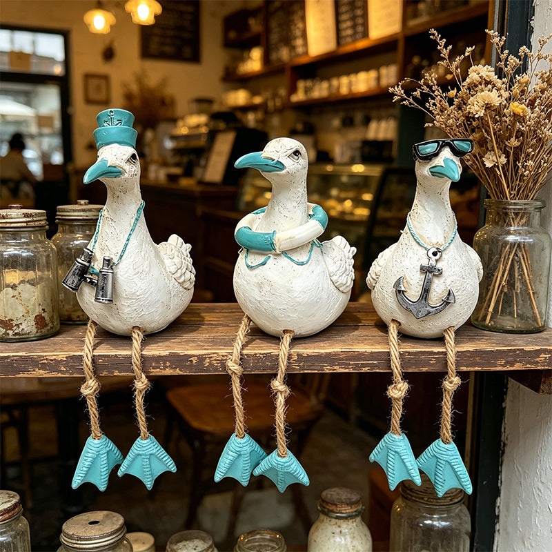 Dangling-Leg Bird Ornament – Creative Garden & Patio Seabird Decor