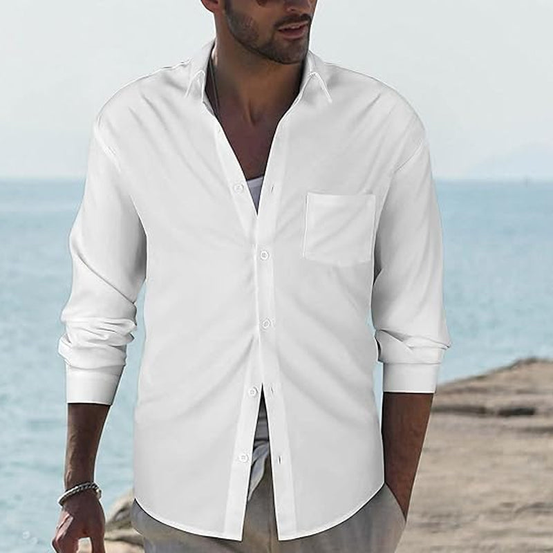 Silitystä vaativa venyvä pitkähihainen paita miehille