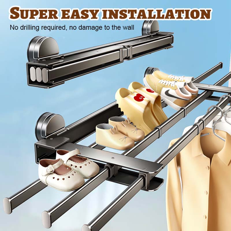 Taitettava Säädettävä Pyykinkuivausteline 🌤