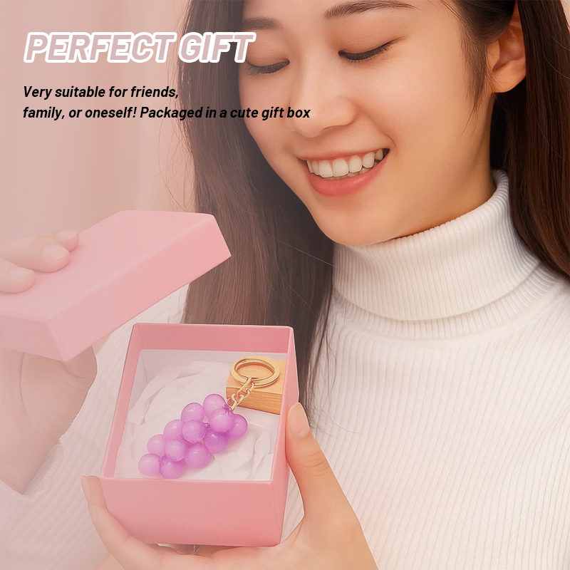 🍇 Suloinen luova kuplajelly-rypäleen avaimenperä