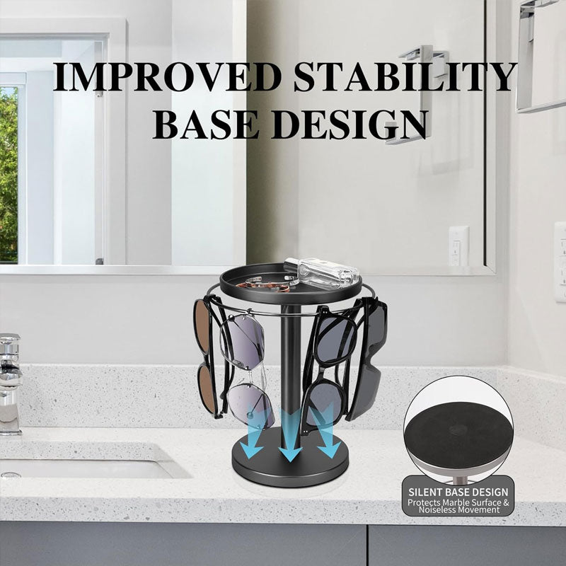 Pyörivä silmälasien jalusta