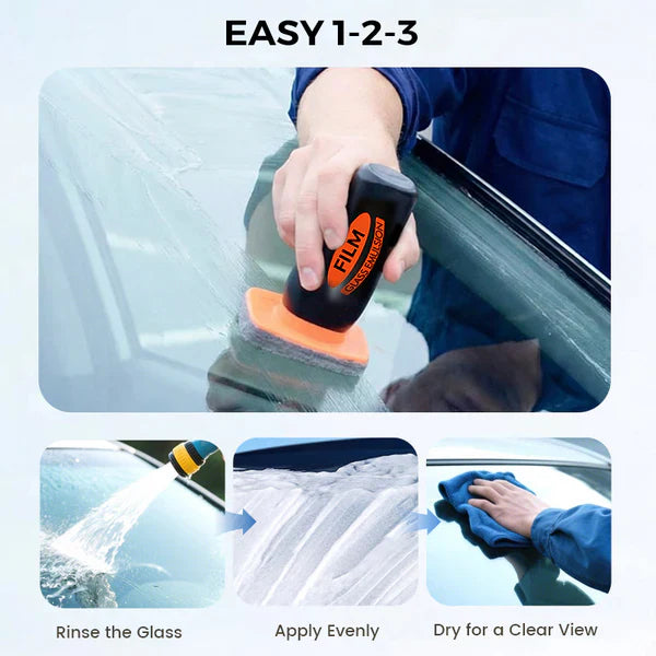 Professional Oil Film Remover for Car Glass – Deep Clean & Anti-Glare