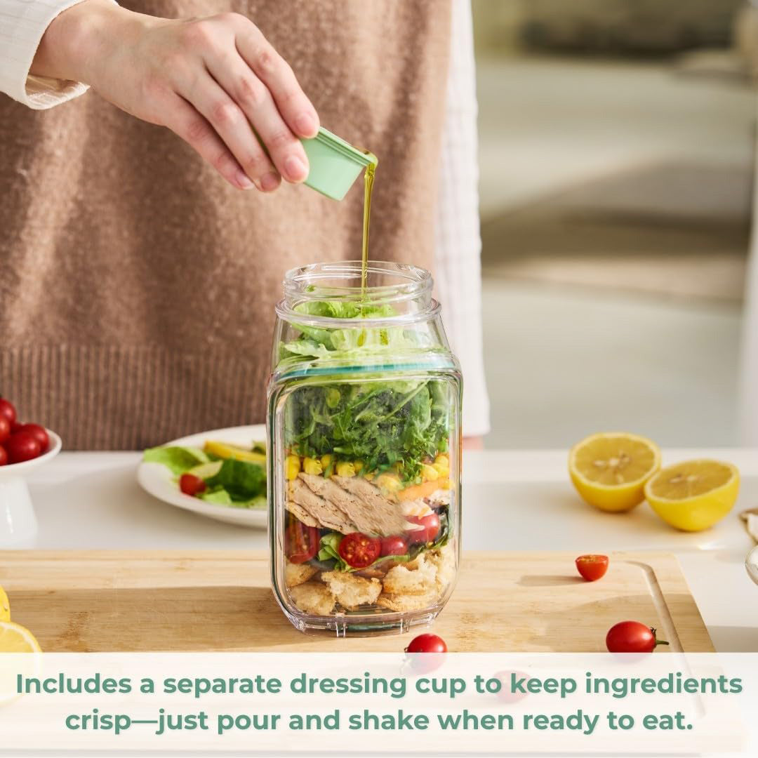 Vuotamaton salaattipurkki - kätevä ja nopea