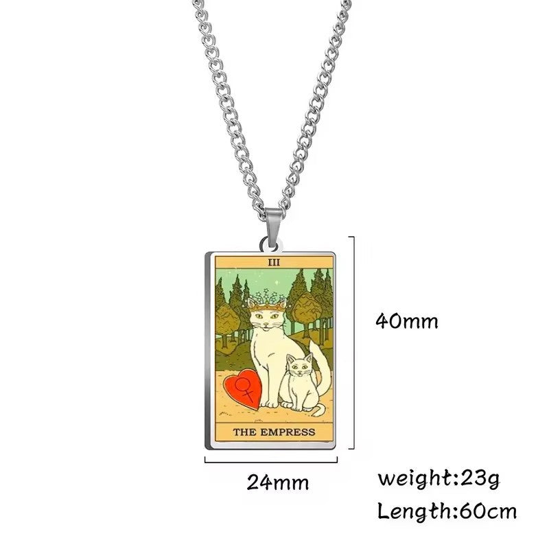 Astrologinen Kissan Vintage-riipuskaulakoru