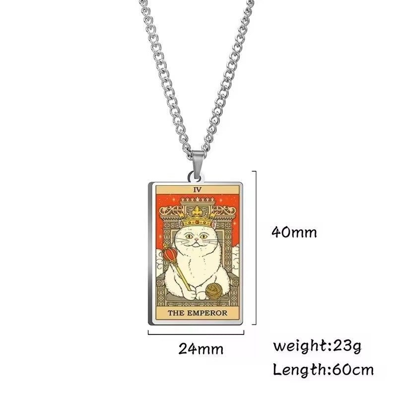 Astrologinen Kissan Vintage-riipuskaulakoru