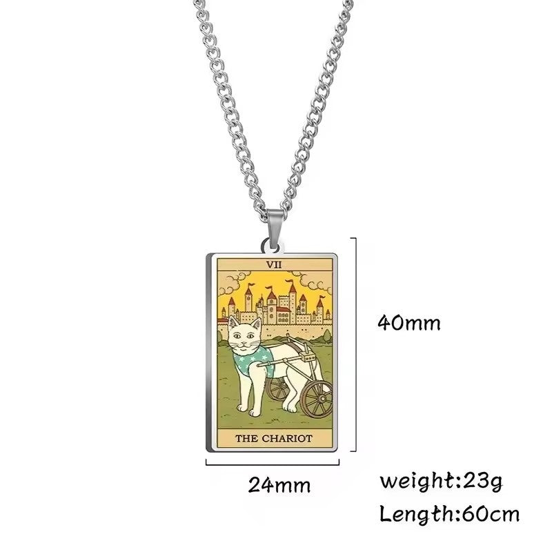 Astrologinen Kissan Vintage-riipuskaulakoru