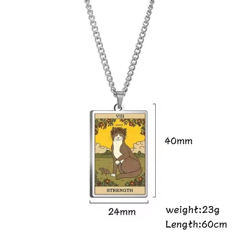 Astrologinen Kissan Vintage-riipuskaulakoru