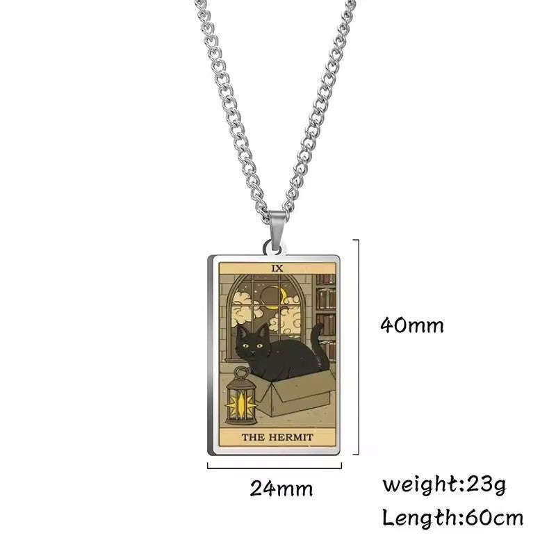 Astrologinen Kissan Vintage-riipuskaulakoru