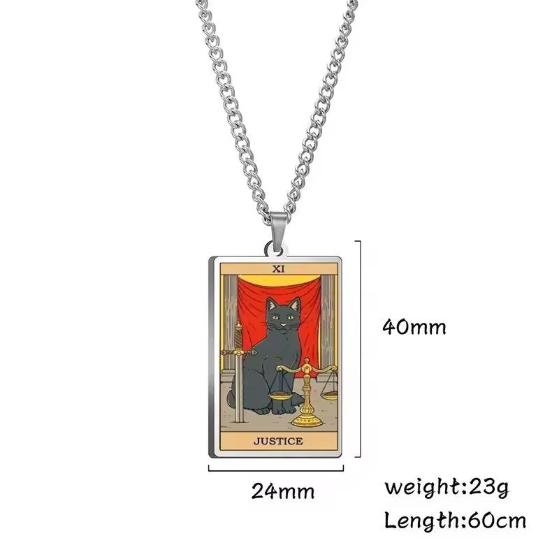 Astrologinen Kissan Vintage-riipuskaulakoru