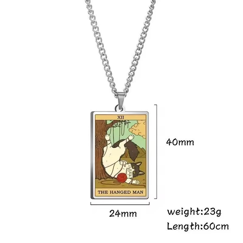 Astrologinen Kissan Vintage-riipuskaulakoru