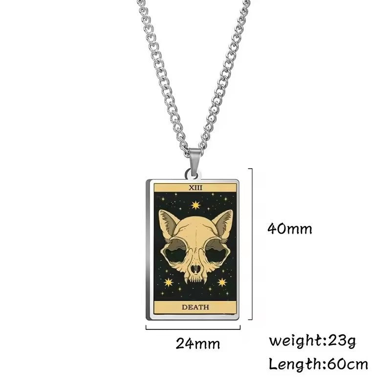 Astrologinen Kissan Vintage-riipuskaulakoru