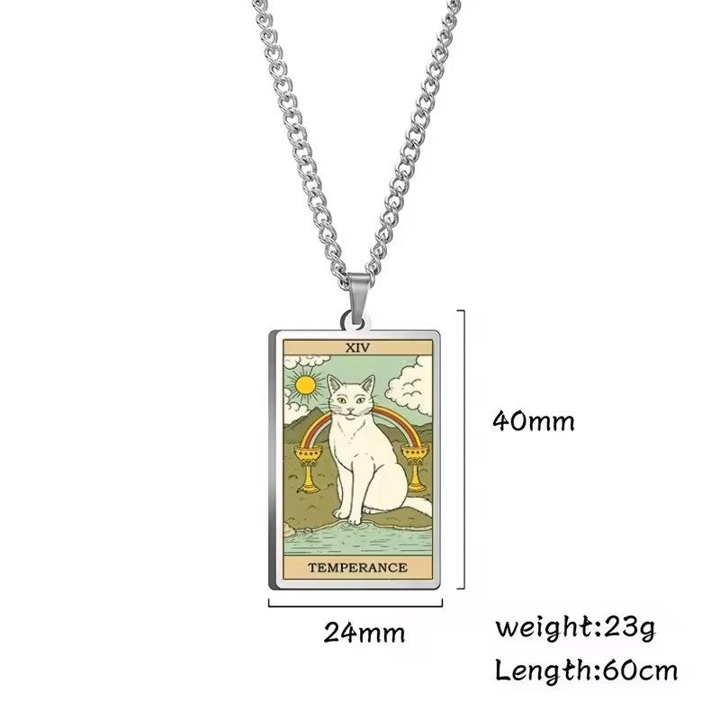 Astrologinen Kissan Vintage-riipuskaulakoru