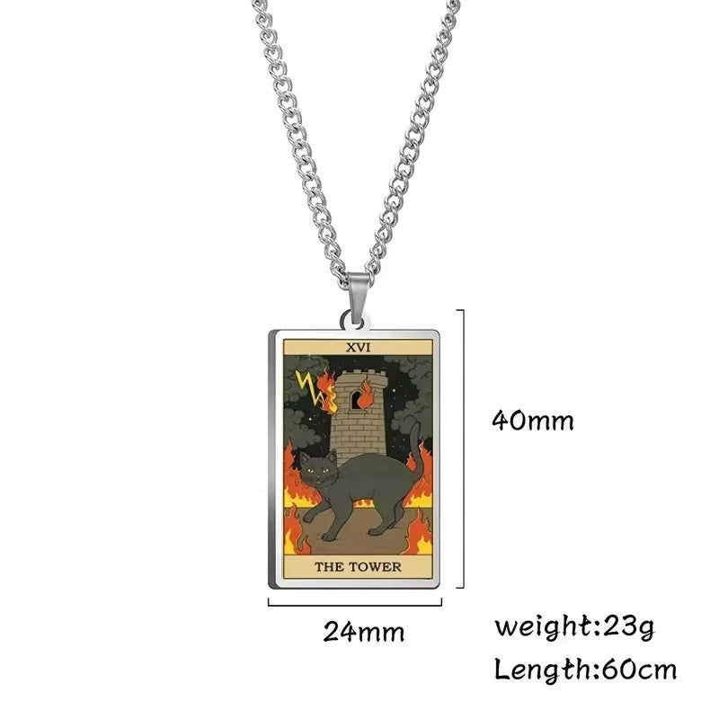 Astrologinen Kissan Vintage-riipuskaulakoru