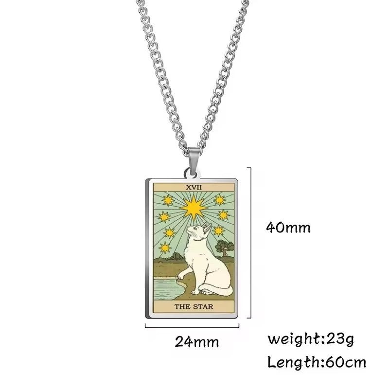 Astrologinen Kissan Vintage-riipuskaulakoru