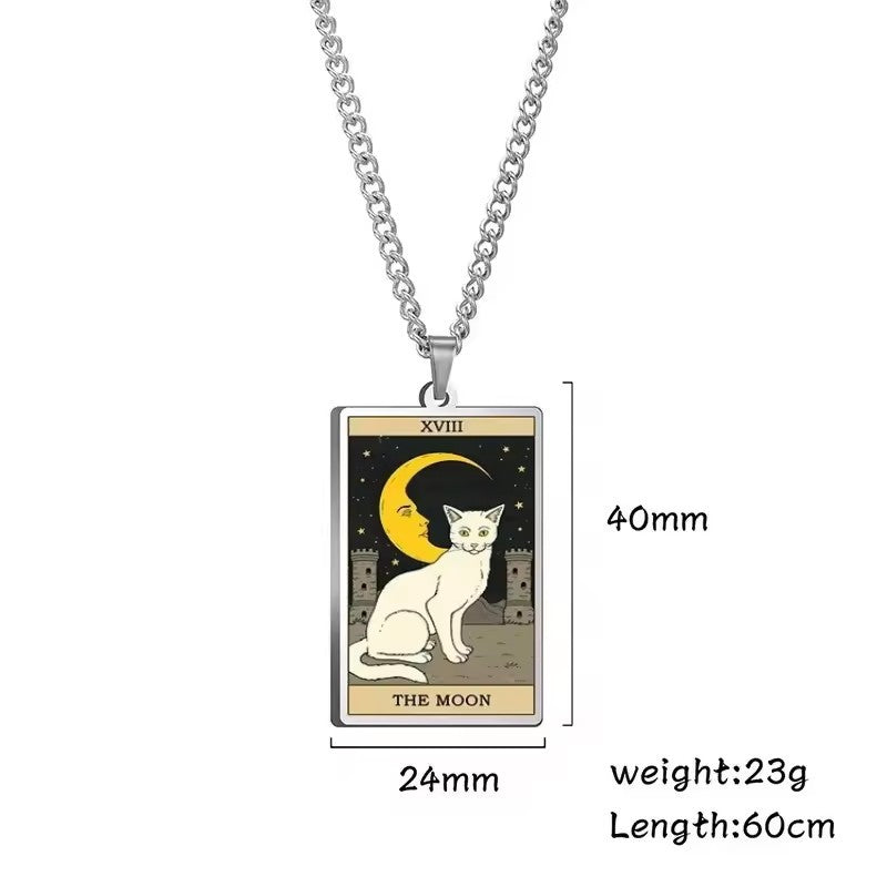 Astrologinen Kissan Vintage-riipuskaulakoru