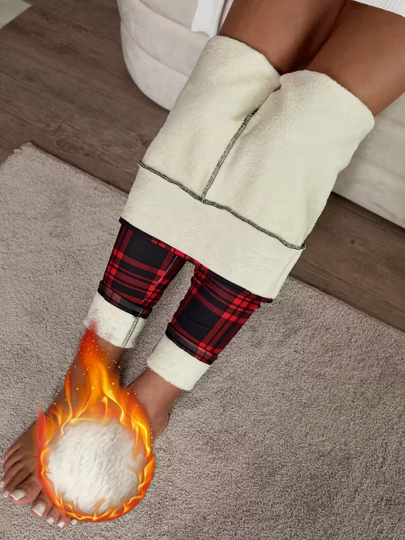 Ruutuleggingsit naisille – pehmeät, joustavat ja tyylikkäät talvivaatteet 🧣