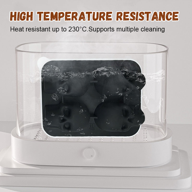 Creative 3D Skull Ice Cube Tray - Skull Shaped Ice Balls in Whiskey & Drinks