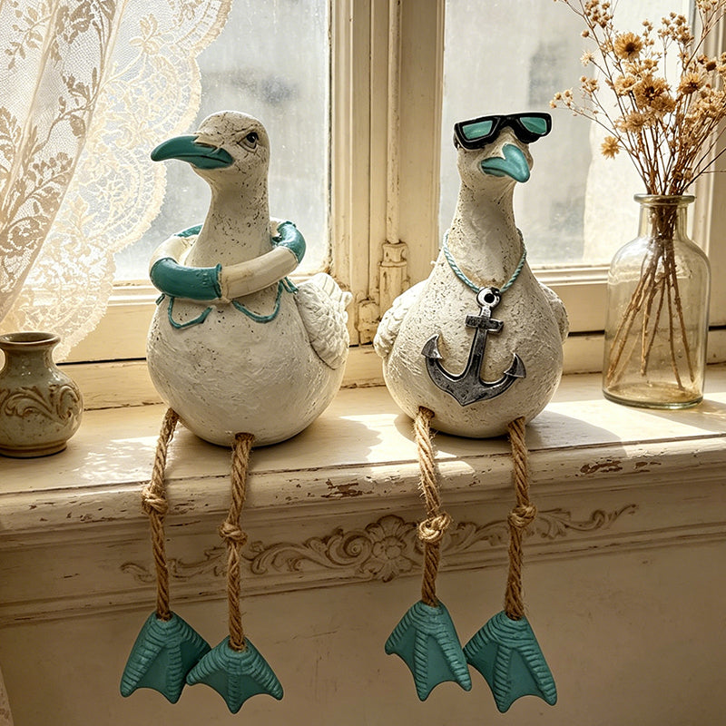 Dangling-Leg Bird Ornament – Creative Garden & Patio Seabird Decor
