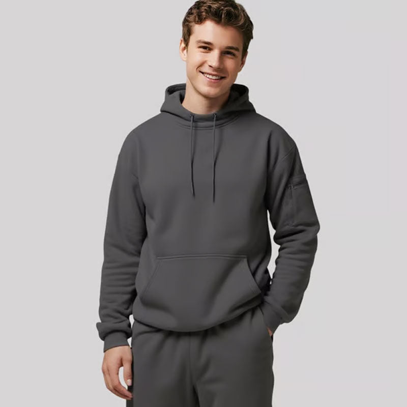 🔥VIIMEISEN PÄIVÄN ALENNUSMYYNTI - 50% POIS🎁Syksy/talvi Uusi yksivärinen pulloveri huppari - sisäänrakennettu silmänaamari