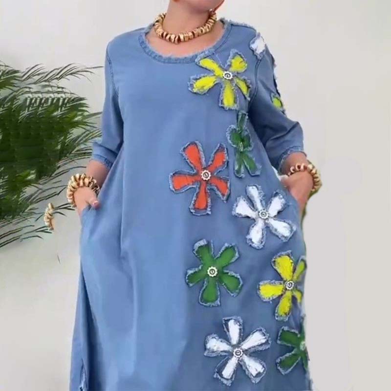 Rento hame pyöreä kaula-aukko