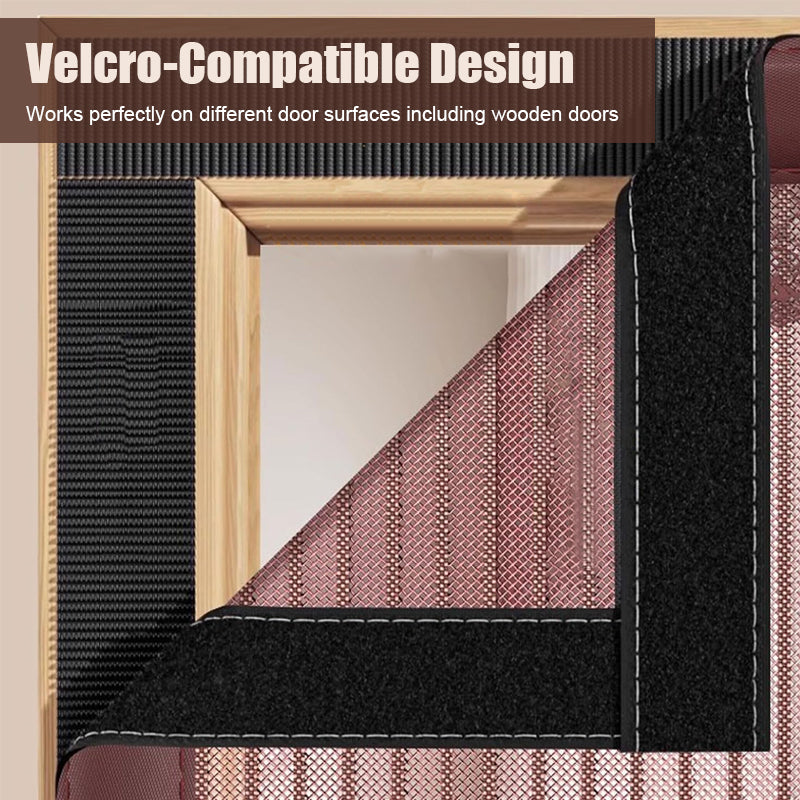 🦟 Keep pests out—installs in 2 minutes! The magnetic mesh door curtain! 🚪 Walk right in—it closes automatically! ✨