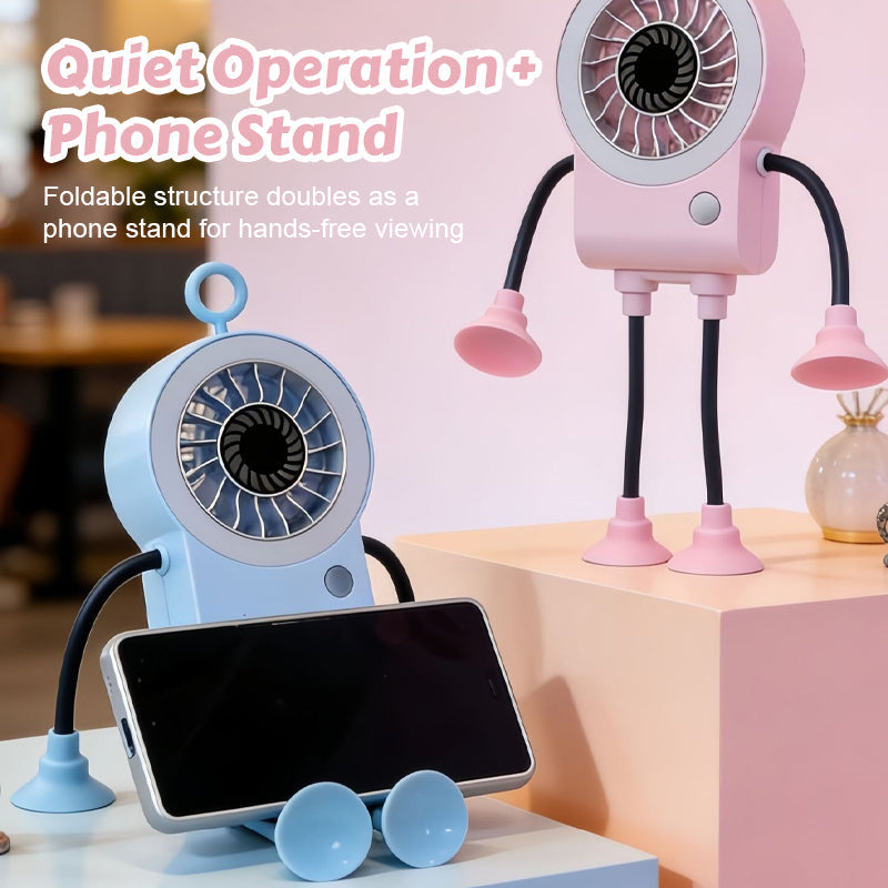 🤖 Robot Fan - Cool breeze meets playful design. Stay cool in style.