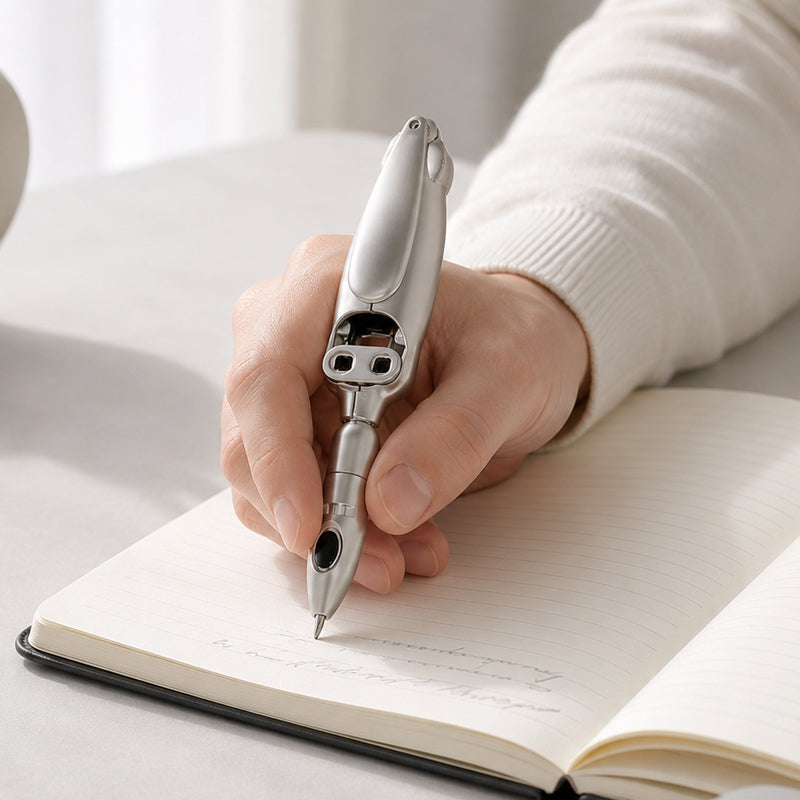 Sci-Fi Squid Transforming Decompression Pen - Fun Press-Type Ballpoint Pen