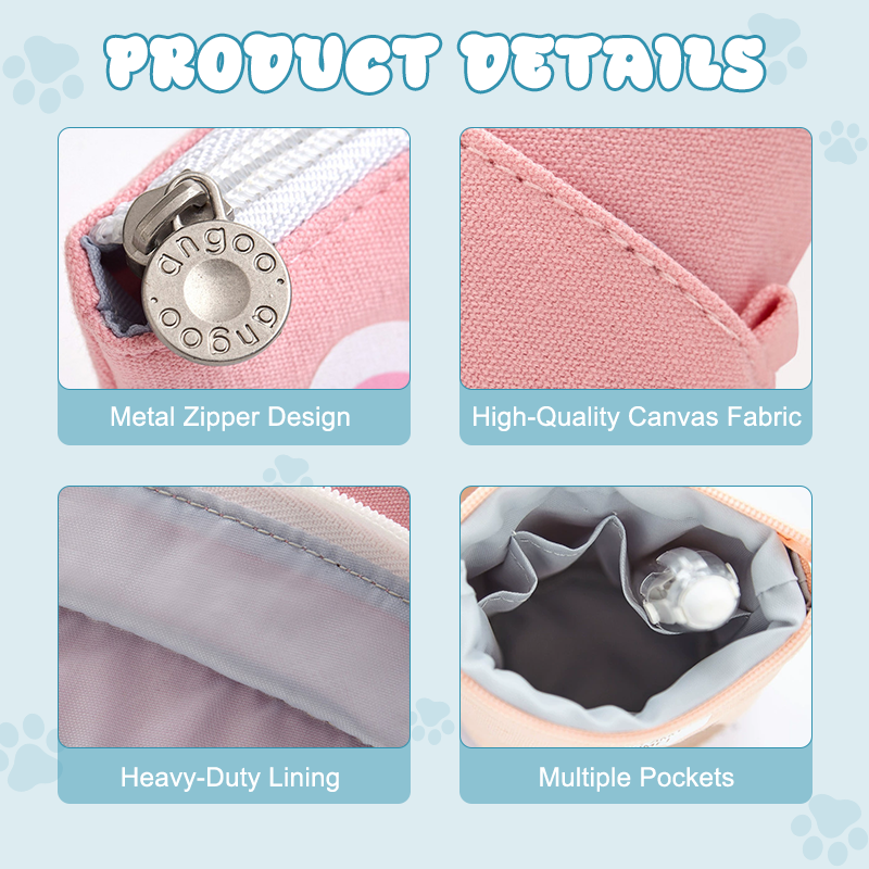 Adjustable Cat Canvas Pencil Case