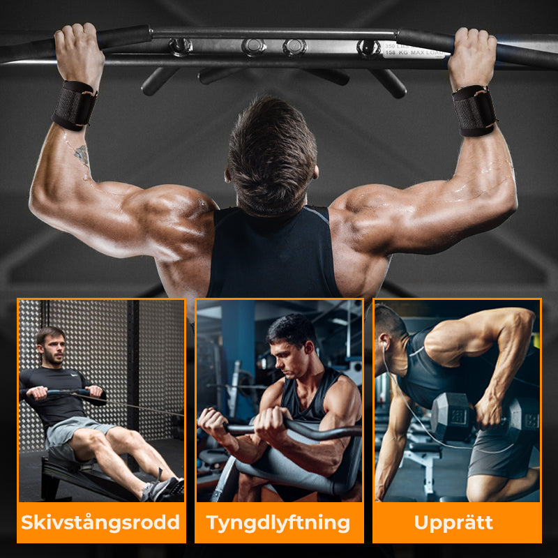 Kestävät Painonnostohihnat Rannekoukkuilla