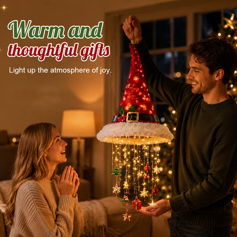 ✨ Santa Hat-Shaped Lights — ⭐ Specially designed to capture the essence of Christmas, creating a charming festive display.