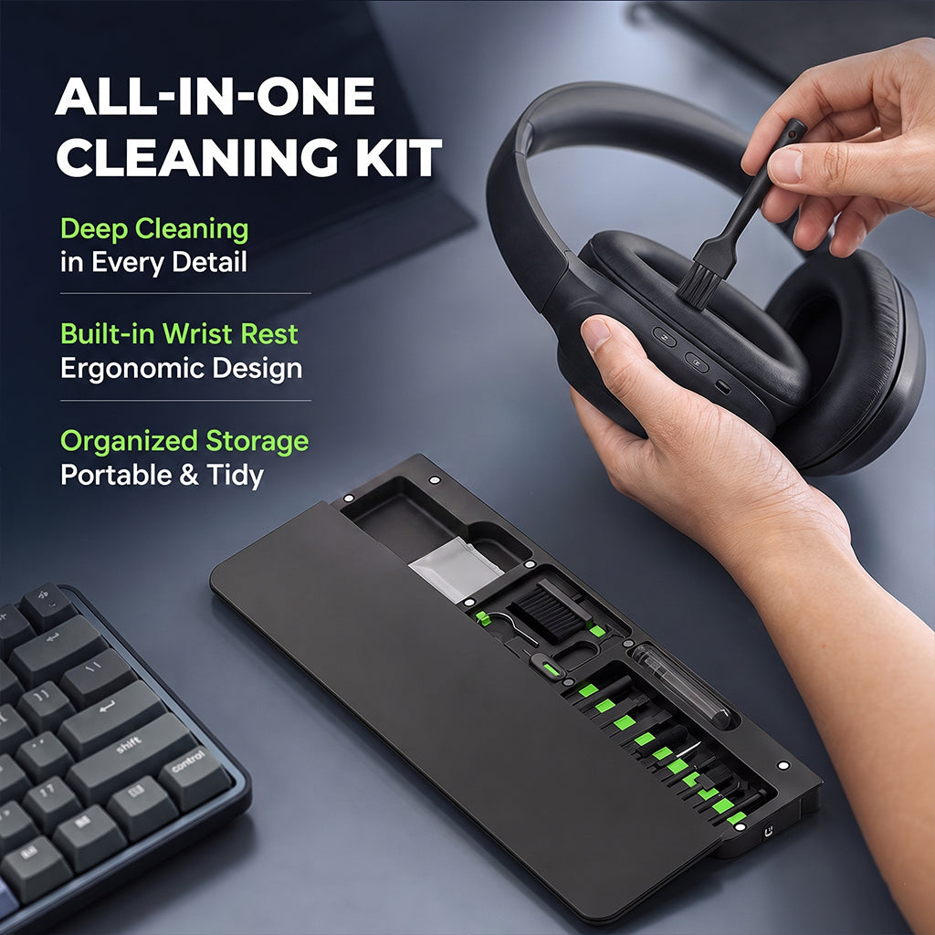 Keyboard Wrist Rest With Cleaning Kit