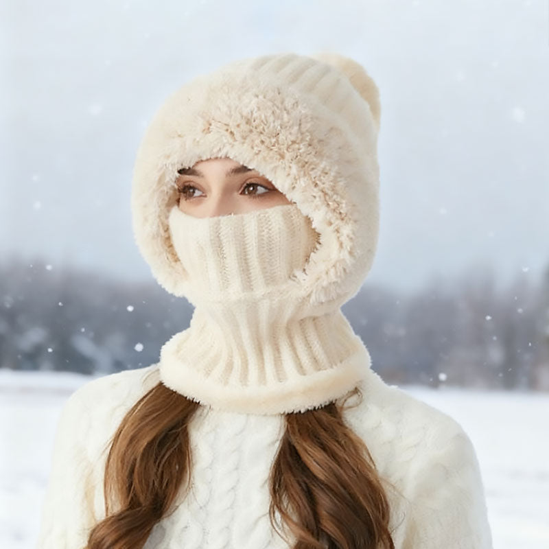 ❄️ 3-in-1 paksu pehmoinen talvipipo – lämmin, pehmeä ja ihastuttava! 🧣
