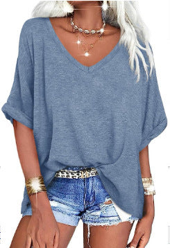 👕 LIMITED-TIME 50% OFF! ✨ Women's Casual Loose Top – V-Neck, Comfortable ✨
