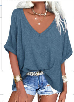 👕 LIMITED-TIME 50% OFF! ✨ Women's Casual Loose Top – V-Neck, Comfortable ✨