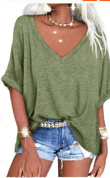 👕 LIMITED-TIME 50% OFF! ✨ Women's Casual Loose Top – V-Neck, Comfortable ✨