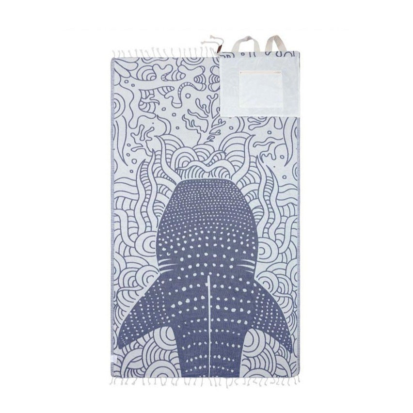 🏆Flash Sale-50% OFF 🏖️2-in-1 Convertible Towel & Backpack with Inner Zip Pocket & Sand-Repelling Fabric