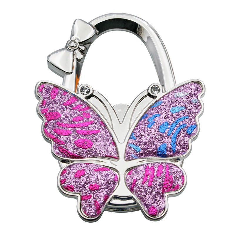 Butterfly Foldable Handbag Hook – Stylish Portable Non-Slip Bag Hanger