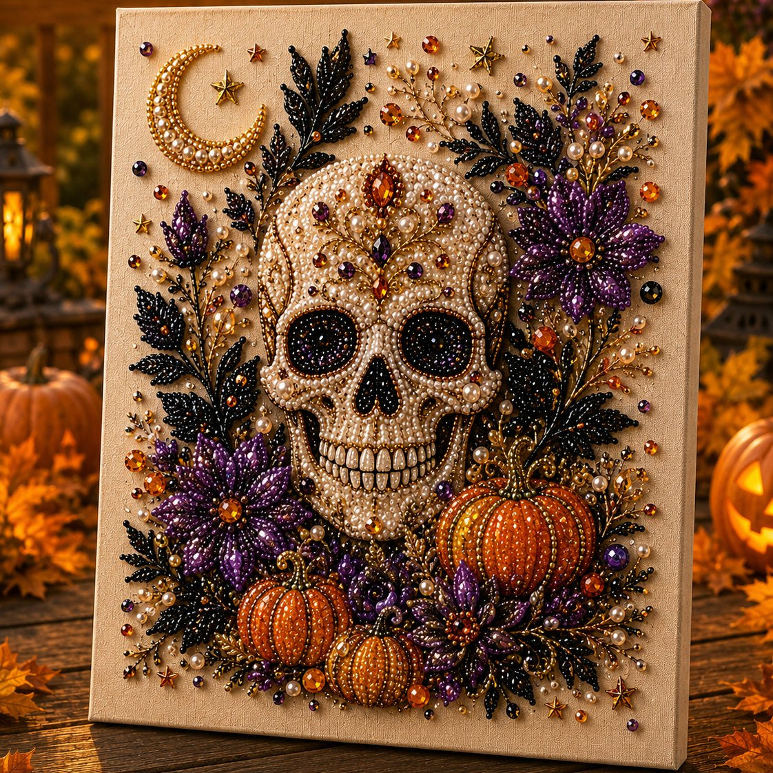 👻✨ Halloween Pearl Art DIY Kit – Turn Tiny Pearls into Spooky-Cute Magic