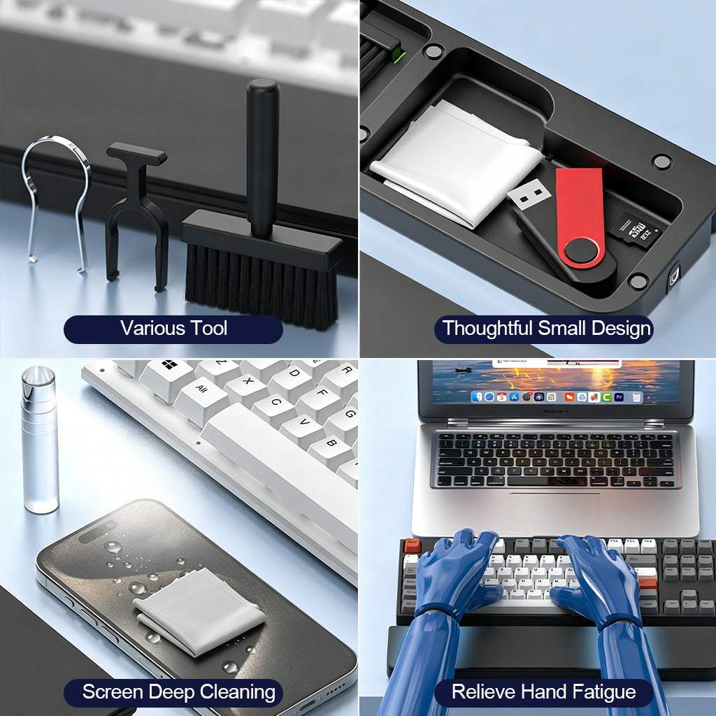 Keyboard Wrist Rest With Cleaning Kit