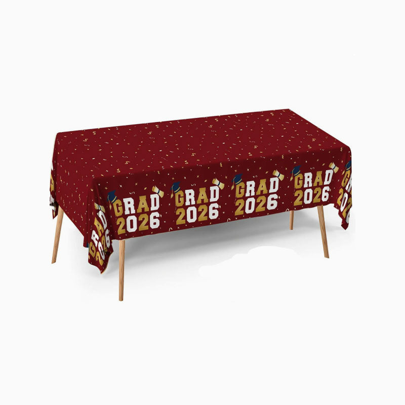 2026 Graduation Party Tablecloth Set – for Tables, Photos & Celebrations