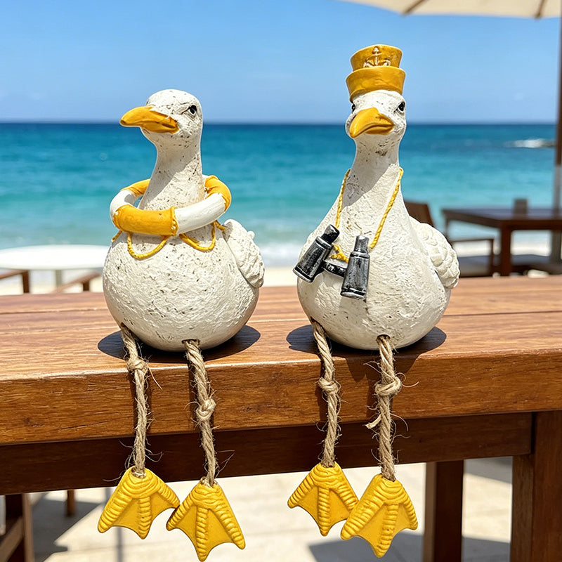 Dangling-Leg Bird Ornament – Creative Garden & Patio Seabird Decor
