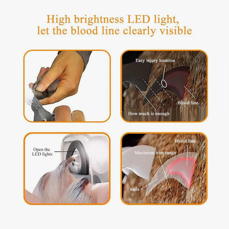 🔥LAST DAY SALE - 49% OFF🎁Pet Nail Clipper with LED Light - 5x Magnification