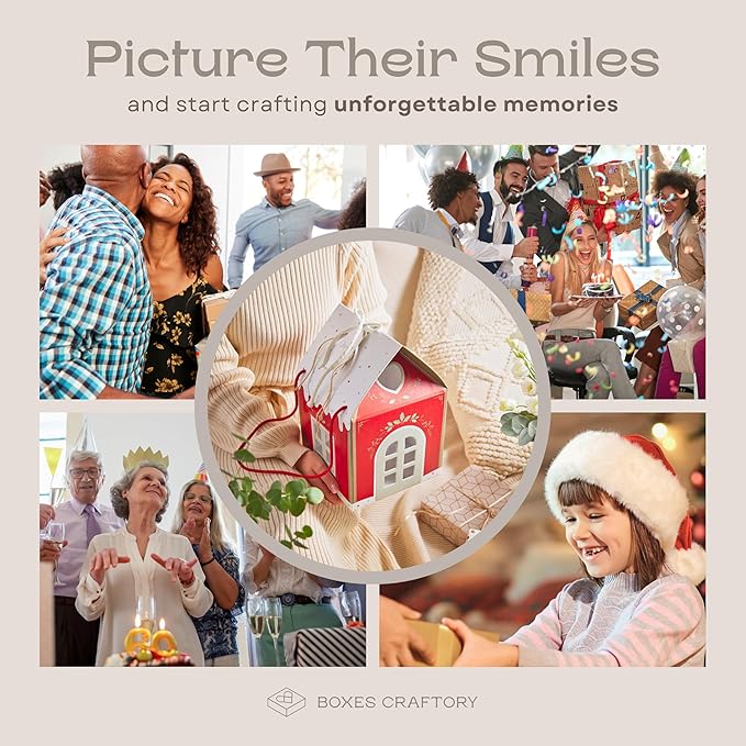 Lumottu joulumökki-lahjarasia