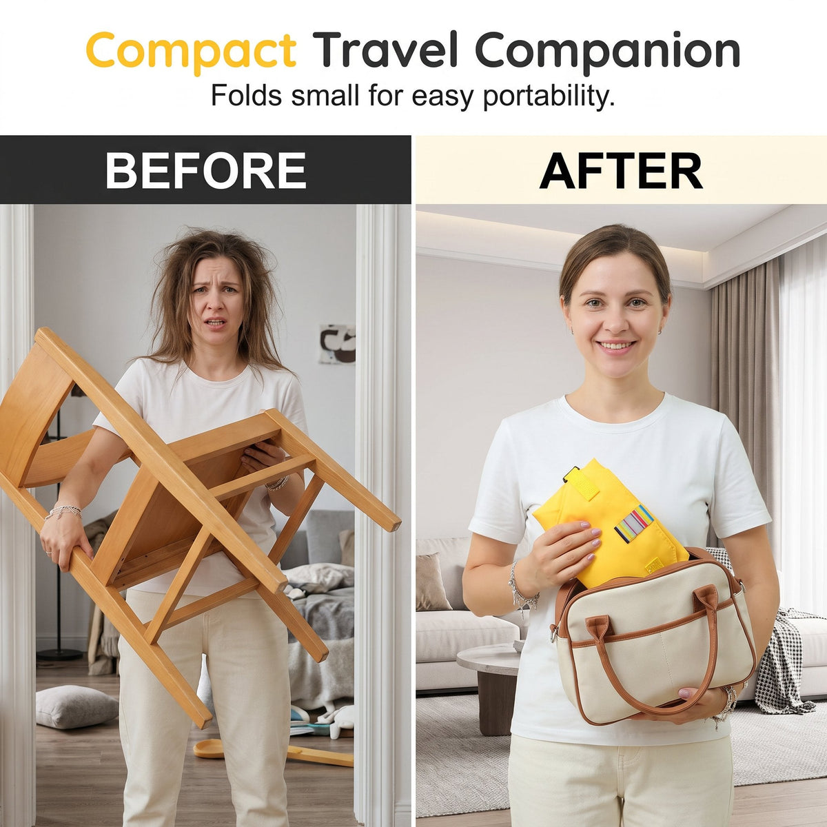 Seat belts for child seats – Portable holder for the food stra